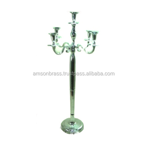 เชิงเทียนแบบตั้ง5แขนเชิงเทียนโลหะสำหรับตกแต่งคริสต์มาส - Product Image 1