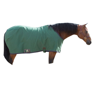 Verde poliéster-algodón hoja estable frente cerca de alfombra - Product Image 1
