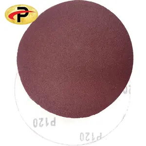 Aluminum Oxide Hook And Loop Adhesive Sanding Disc Sandpaper For Random Orbital Sander