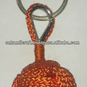 monkey fist knot keychain nautical knot keychain - Product Image 1