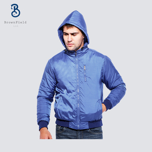 Último diseño al por mayor cremallera Slim Fit Bicker impermeable chaqueta promocional personalizada para los hombres invierno personalizado abrigos de invierno con calefacción - Product Image 6