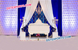 Recepción de boda muebles de salón de cuero blanco sofá conjunto boda muebles de salón - Product Image 6