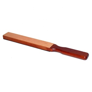 Strops de rasage en cuir à manche en bois pour l'affûtage du rasoir - Product Image 1