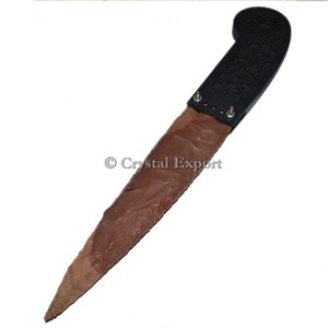 CEA-15 de couteau à pointes de flèche en agate tricotée à la main - Product Image 1