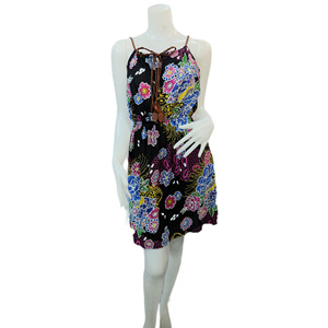 Robe florale pour femme, bretelles Spaghetti, Mini, été - Product Image 2