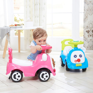 רכב בצורת תינוק הליכון אין סוללה מופעל ארבעה גלגלי מכונית התינוק לרכב על רכב לילדים - Product Image 6