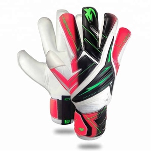 Gants de gardien de but de football en latex naturel rouge Angleterre ballon de football main de gardien de but jeu Cool gardien de but conception de protection des doigts - Product Image 5