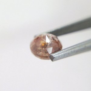 Diamants ronds lâches, 100% naturels, brun opaque, clarté glacée - Product Image 3