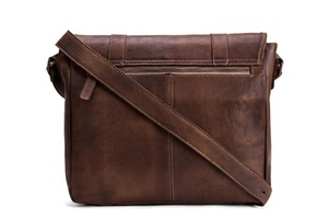 Bandolera de cuero curtido para hombre, bolso de hombro, hecho a mano - Product Image 2