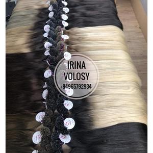 Extensión de cabello ruso remy, grado prepegado Rubio i u, Punta Plana, queratina italiana - Product Image 2