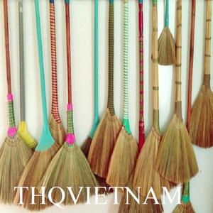 THQ VN Balai à gazon en matériaux naturels Produit de nettoyage ménager écologique - Product Image 1