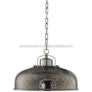 Vente chaude Métal Pendentif Lumière Hardy Qualité Suspension Maison Décorative En Aluminium Brillant Gris Fini - Product Image 1