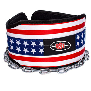 Sublimation Design Weightlifting Dipping Belt Compression Strength Workout Training Pullup Dip Belt Back <b>Support</b> Gym Accessories - Product Image 1