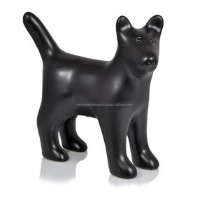 High Quality Brass Cremation Standing <b>Dog</b> Pet Urns With Black Powder Coating Finished Metal Funeral Urns For Human <b>Ashes</b> - Product Image 1