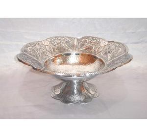 Mesa de plata para fruta, tazón de aluminio de diseño clásico, tazón de pedestal para comida y fruta, gran oferta - Product Image 2