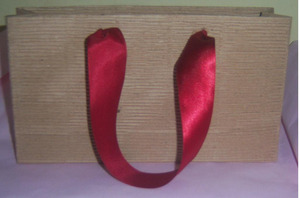 Bolsas de papel a rayas para botellas de vino hechas de algodón, papeles hechos a mano adecuados para fabricantes de vino y tiendas de vino - Product Image 2