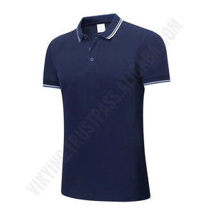 Polo de manga corta de algodón con logotipo personalizado para hombre, camisetas de marca, camiseta de polo sólida de verano para hombre, ropa con logotipo estampado personalizado - Product Image 5
