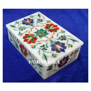 Marble Jewelry <b>Box</b> Inlay Art <b>Wedding</b> Gift - Product Image 1