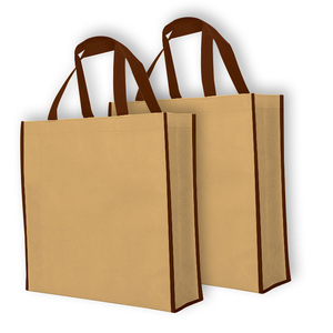 Sac de courses en PP non tissé avec poignées en tuyau en U, poignée en sangle PP, taille et couleur personnalisées, utilisation confortable, design agréable - Product Image 2
