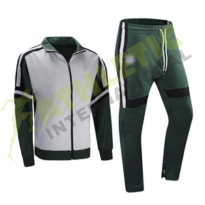 Survêtement zippé pour homme Athletic International, coupe classique, polyester/coton, anti-UV, respirant, séchage rapide - Product Image 1