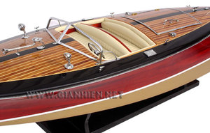 Modèle de bateau à moteur en bois STAN-CRAFT TORPEDO - BATEAU ARTISANAL - Product Image 4