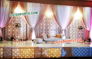อินโดแคนาดาล่าสุดเวทีแต่งงานกลับเฟรมแต่งงานเวทีหลังกรอบตกแต่งแกรนด์แต่งงานเวทีหลังกรอบ - Product Image 4