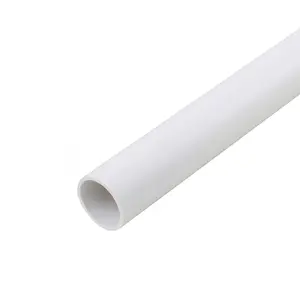 25mm PVC צינור צינור צינור צינור לחוטי חשמל התקנה לבן צבע PVC UL94, v0 M1 מקובל