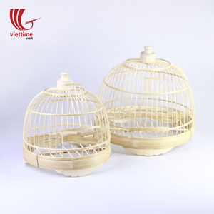 Cage à oiseaux en bambou tissé naturel du Vietnam, cage à oiseau en bambou Antique, vente en gros - Product Image 5