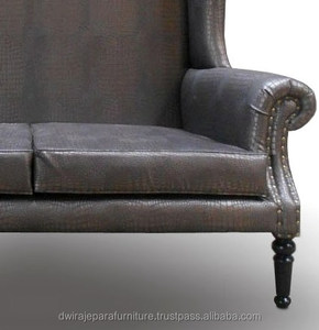 เฟอร์นิเจอร์-เฟอร์นิเจอร์คลาสสิกโซฟาปีกหลังสูง - Product Image 3