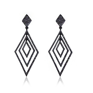 ต่างหูเส้นใยเงินทำด้วยมือขายส่ง - Product Image 1