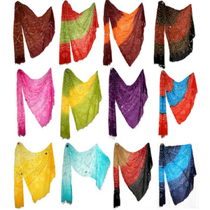 Venta al por mayor de rajasthani de algodón dupatta robaron/jaipuri lehriya dupatta - Product Image 4