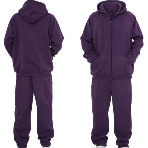Survêtement de sport unique violet pour homme, vêtements de fitness avec logo personnalisé, bas de sport unique - Product Image 1