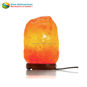 Organic Material Real Touch Geometric Shape Polished Pink Salt Lamp with Electric Cord and <b>Bulb</b>-Love Theme-Sian Enterprises - Product Image 5