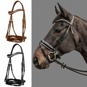 บังเหียนม้าหนังแท้อุปกรณ์ขี่ม้า - Product Image 5