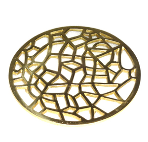 Dessous de plat rond en métal coulé écologique pour la cuisine à domicile Protecteur de cuisinière résistant à la chaleur - Product Image 5