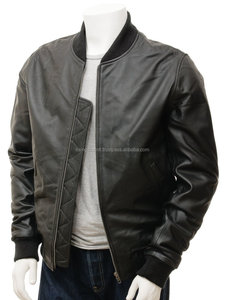 Nouveau Style prix De Gros Mode 100% Véritable bomber En Cuir Biker vestes pour hommes - Product Image 2