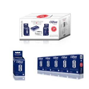 CLIFTON CLASSIC DURABLADE, cuchillas de afeitar de doble filo de acero inoxidable para hombres, cuchillas de afeitar desechables de calidad suiza para barberos - Product Image 6