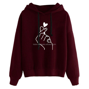 Sweat à capuche femme Gym du fabricant KFHW01 pull de sport gris uni 100% coton col à capuche avec logo avant pour les sports d'hiver - Product Image 3