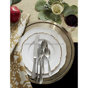 Juego de cubiertos de metal de acero plateado ecológico - Product Image 4