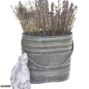 Fer Métal Galvanisé Finitions Jardinière En Relief Jardinière Urne De Jardin Pots De Fleurs Naturels Décoratifs et Jardinières - Product Image 3