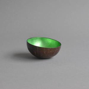 Vietnam Shiny Metallic Lacquer Coconut Bowl - Product Image 2