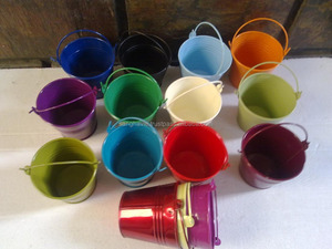 Mini seau à glace en métal galvanisé ustensile populaire pour la décoration de fête et de mariage stockage des aliments support de refroidisseur baignoires à boissons - Product Image 4