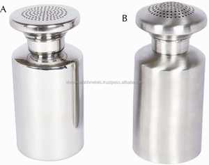 Agitador de pimienta y sal, dragado de acero inoxidable resistente - Product Image 1
