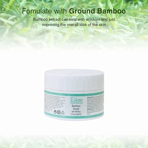 Aloe Vera Infused Bamboo Face Scrub Cream Whitening Lightening Anti-Wrinkle <b>Oil</b> Lotion Effectively <b>Removes</b> Excess Surface Cells - Product Image 6