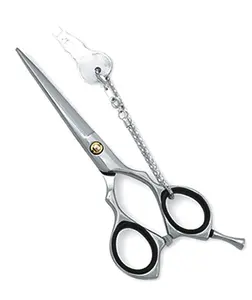 Logotipo personalizado 6 pulgadas J2 japonés Acero inoxidable salón profesional corte de pelo tijeras de peluquero diseño para diestros 54-56 HRC - Product Image 1