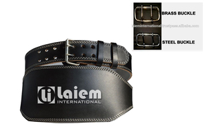 Cinturón de Cuero Vacuno Duradero de Alta Calidad para Levantamiento de Pesas, Culturismo, Entrenamiento con Barra, LAIEM INTERNATIONAL LI-3216 - Product Image 4