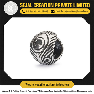 En gros en argent sterling bijoux fournitures Fleur Perles - Product Image 5