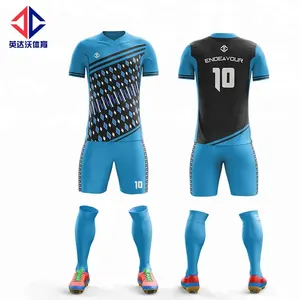 Tùy chỉnh thăng hoa bóng đá jersey logo thêu