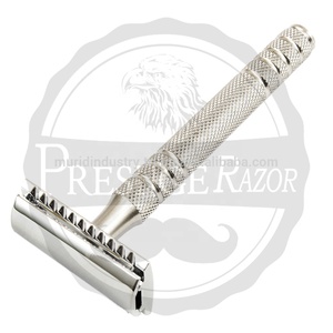 Edwin Jagger DE Rasoir de sécurité en acier manche en laiton poli/satiné lame libre - Product Image 4