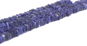 16" Long Strand Natural Sodalite Gemstone Smooth Square Heishi <b>Beads</b> <b>Jewelry</b> <b>Making</b> Blue Stone Healing <b>Crystal</b> Bracelet Necklace - Product Image 3